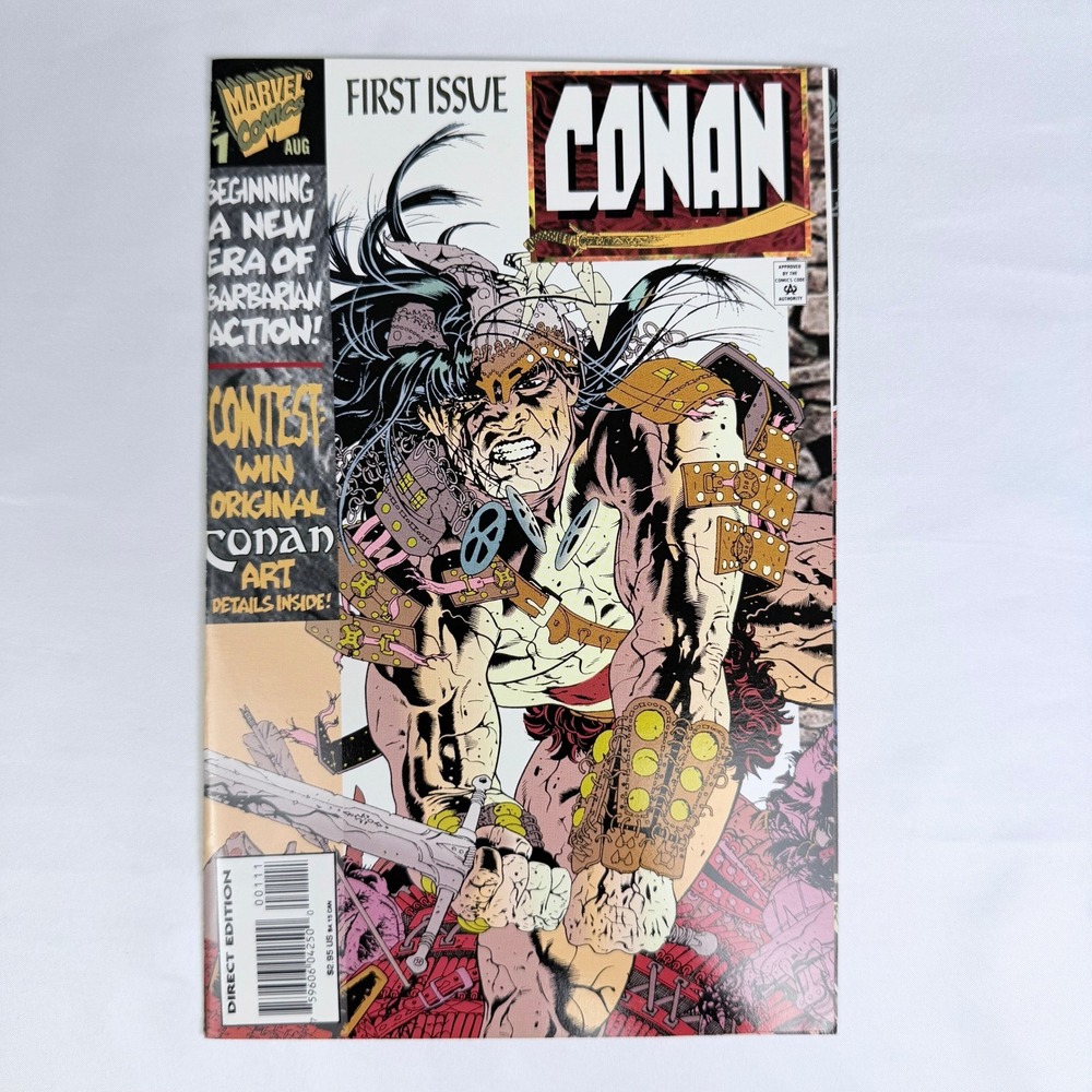 Marvel Comics Conan #1 Aug 1995 First Issue Direct Edition Barbarian Action